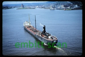 Original Slide, N.M. Paterson & Sons Lake Freighter Quedoc at Duluth, 1956 - Picture 1 of 1