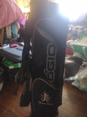 OGIO Stand Golf Bag~Woode System 8 Way Divider~Double Strap~Ball Pocket~Black - Image 1 of 4