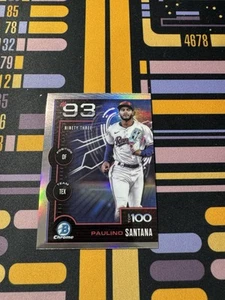 Bowman 2025 cromo #BTP-93 Paulino Santana Bowman Scouts Top 100 Texas Rangers - Imagen 1 de 4