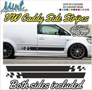 VW CADDY Side Stripes R SPORTLINE Decals Stickers Van Graphics FREE P&P 1006 - Picture 1 of 4