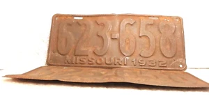 Missouri license plates 1932  License plate number 623-658 1 set - Picture 1 of 13