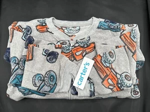 NWT Carter's Fleece Footed Boys Pajamas Sizes 10 & 12 Monster Trucks - Picture 1 of 1