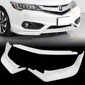 KIT DIVISOR ALERÓN PARACHOQUES DELANTERO APTO PARA 16-18 ACURA ILX 4 PUERTAS PINTADO BLANCO - Imagen 1 de 5