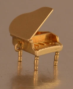 14k GOLD 3D VINTAGE BEWEGLICHER FLÜGEL CHARM A11 - Bild 1 von 4