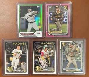 (5 Cards) Jackson Merrill Prospect & Rookie Card LOT - Picture 1 of 7