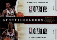 2010-11 Contenders Patches Starting Blocks Die Cuts Gold #6 Jennings Sanders /99