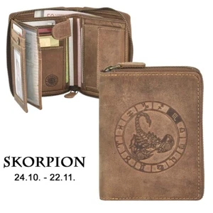 Cartera Greenburry signo zodiacal ESCORPIÓN cremallera cartera - Imagen 1 de 11