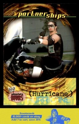 2002 Fleer WWE Absolute Divas Partnerships The Hurricane RC/Rookie card #63 - Image 1 of 2