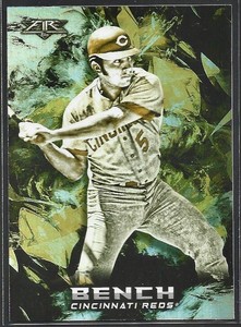 2018 Topps Fire Johnny Bench Gold Minted No. 188