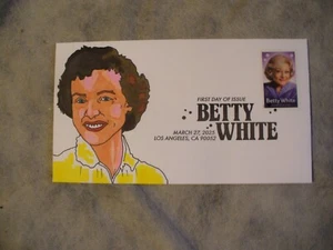 FDC First Day Cover Betty White 2025 Add-on Cachet - Picture 1 of 2