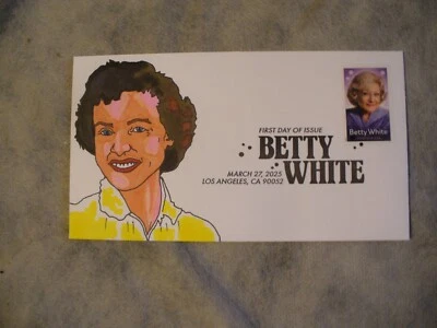 FDC First Day Cover Betty White 2025 Add-on Cachet - Image 1 of 2
