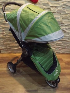 * BABY JOGGER CITY MINI - SINGLE PUSHCHAIR * OLIVE GREEN * with RAIN COVER * - Picture 1 of 12