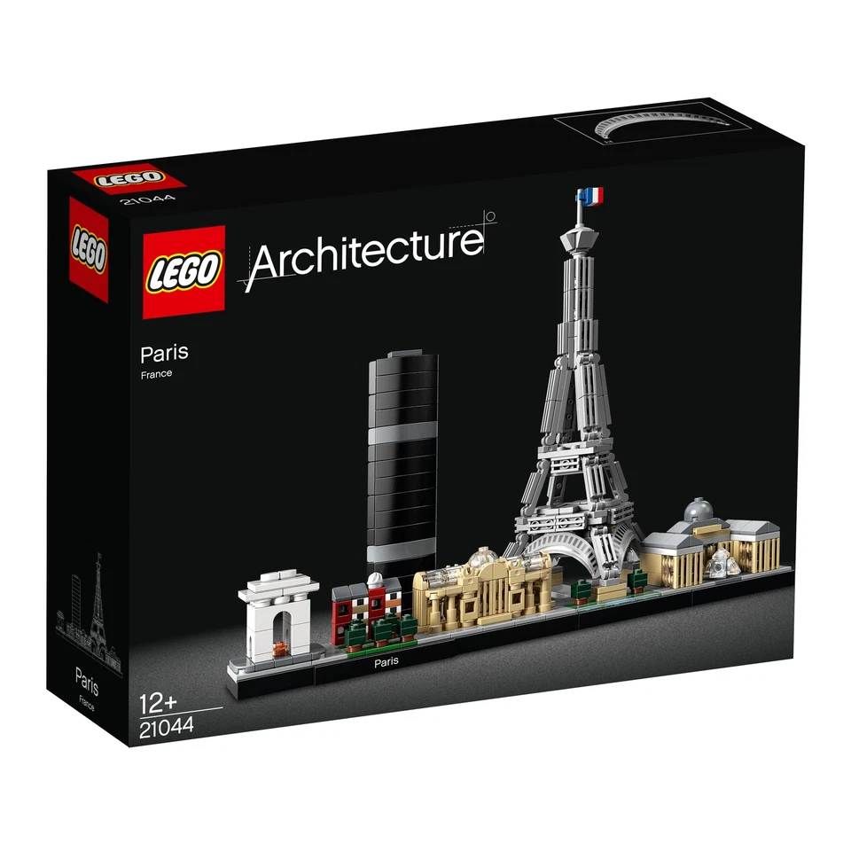 Lego Architecture 21044 Paris - Eiffelturm - Louvre - Champs-Elysées NEU OVP