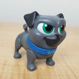 Disney Jr Cucciolo Cane Pals Bingo Figura Grigio Plastica Giocattolo Cane con Collare Blu - Foto 1 di 10