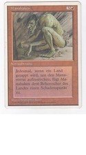 MTG MISPRINT ERROR GERMAN REVISED EDITION SEDGE TROLL / MANABARBS NM RED RARE