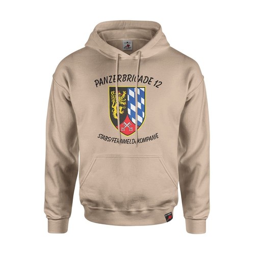 VETEMENTS Felpa con cappuccio PzBrig 12 esercito tedesco brigata corazzata 12 Germania maglione militare #45827