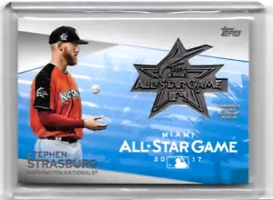 PARCHE CONMEMORATIVO Y TARJETAS DE MEDALLÓN STEPHEN STRASBURG 2015 Y 2018 TOPPS - Imagen 1 de 2