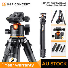 K&F Concept 70" Carbon Fiber Camera Tripod Monopod Heavy Duty 15kg/33.07lbs Load