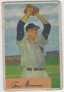 Tarjeta BB Bowman 1954 - #17 Tom Gorman New York Yankees Pitcher fuera de estado - Imagen 1 de 2