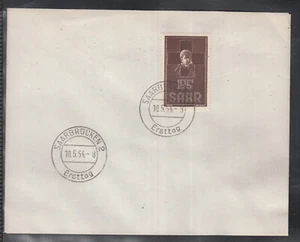 SAAR EL SAARLAND de hermosa portada FDC 1954 - Cruz Roja - Imagen 1 de 1