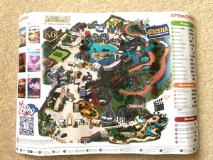Movieland Theme Park Map 2025 - Italian Theme Park Lake Garda Kingsman New Ride - Picture 1 of 1