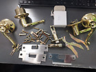 Two Pair of Bright Brass/Gold Tone Lever Door Handles