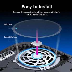 Fan Dust Filter And Plug Dust Protector Cover Kit Breathable For Game Console - Afbeelding 1 van 12