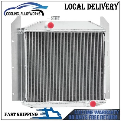 Aluminum 3-Rows Radiator Fit 1949-1952 50 Studebaker Pickup 2R5 2R6 2R10 2R11 MT Foto 1 de 4