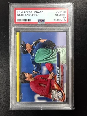 Shohei Ohtani Ichiro Suzuki Japan's Finest 2018 Topps Update #US153 PSA 10 Foto 1 de 2