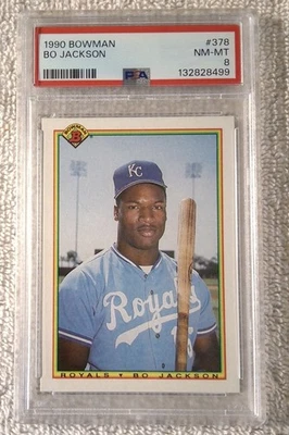 Bowman #378 Bo Jackson 1990 PSA 8 Foto 1 de 2