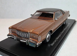 Neo Scale Models 1:43 1976 Mercury Marquis Brougham Dk Gold Metallic/Brown RARE! - Picture 1 of 7