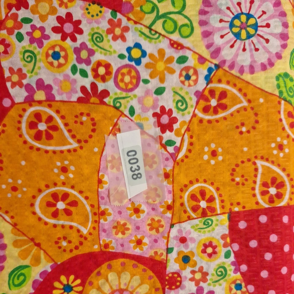 Parche Tutti Frutti Plisse Seersucker 2+5/8 yardas multicolor trabajo moda artesanía Foto 1 de 1