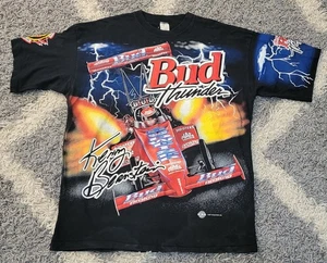 Vintage Kenny Bernstein Bud Thunder Budweiser King Racing T-Shirt XL All Over Print - Bild 1 von 9