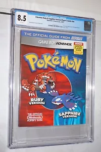 Pokemon Rubin Saphir Spielerhandbuch Nintendo Game Boy Advance Gameboy CGC 8,5 - Bild 1 von 2