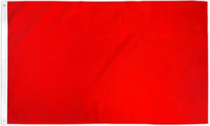 Solid Color Flag 3x5ft Blank Flags Red Orange Yellow Green Blue White Black - Picture 1 of 19