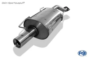 Fox Sport Exhaust Honda Civic 6 Hatchback EJ EK 1x90mm Round With Abs. - Picture 1 of 2