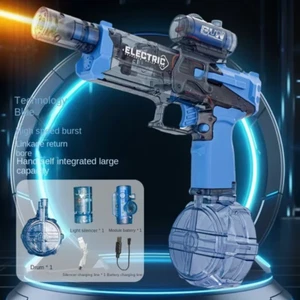 Long Range Electric Water Gun with Light 500Ml High Pressure Strong Charging Ene - Picture 1 of 13