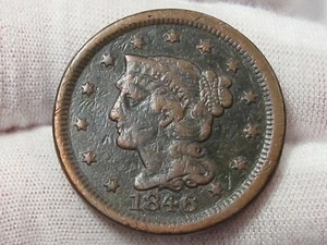 Centavo grande fecha pequeña 1846. #10 - Imagen 1 de 6
