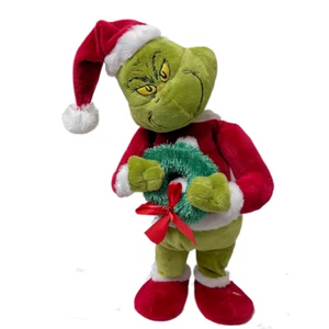 CHRISTMAS ANIMATED GRINCH SIDE STEPPER  32CM PLAYS YOUR A MEAN ONE MR GRINCH - Picture 1 of 2