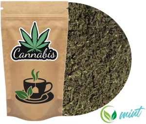 Hanftee mit Minze Natürliche Kräutermischung Verdauung Premium Herbal Tee 500g - Bild 1 von 4