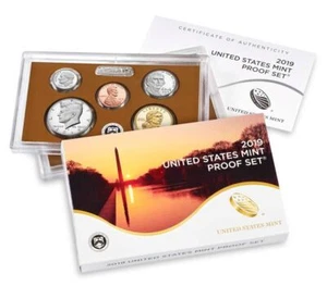 Juego de 10 monedas 2019 como nuevo de EE. UU. con caja original y certificado de autenticidad ~ envío gratuito - Imagen 1 de 1