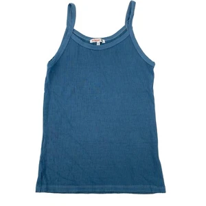 Sundry Size 2 / Medium Ribbed Tank Top Blue - Picture 1 of 10