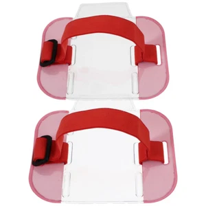 2 Pcs Colorful Card Holder Armband Id Cards Badge Holders Supply - Picture 1 of 12