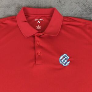 Corpus Christi Hooks Polo Shirt Antigua Short Sleeve Red Men XL Embroidered