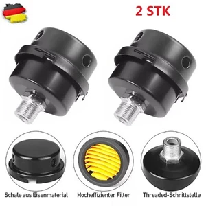 2-Luftfilter Schalldämpfer Geräuschfilter Gewinde Für Luftkompressor 16mm - Bild 1 von 15