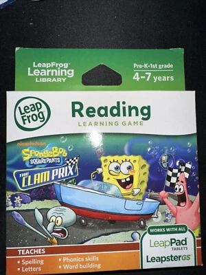 LeapFrog Explorer SpongeBob Squarepants The Clam Prix Learning Game - Image 1 of 2
