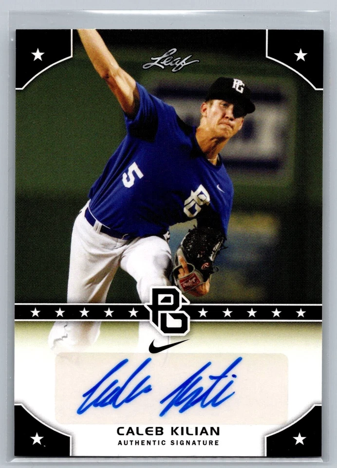 Caleb Killian 2015 Leaf Perfect Game #PG-CKI Auto First Printed Card Iowa Cubs - Image 1 of 2