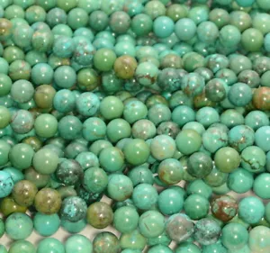 8MM Green Turquoise Howlite Gemstone Grd AAA Round 15.5 Inch (80007349-A256) - Picture 1 of 4