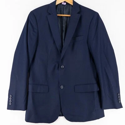 Blazer Giorgio Fiorelli 38 Azul Marino 2 Botones 2 Ventilaciones Super Fino Superlux Preppy Foto 1 de 4