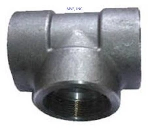 1/2" 3000# Socket-Weld Tee A105 Forged Steel Pipe Fitting <FS030422 - Picture 1 of 3